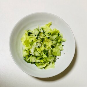 生野菜のレモンドレッシング